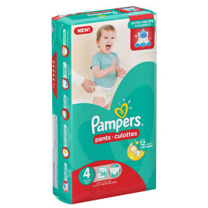 Pampers Pants Diapers Large Size 4 (56 Pcs)