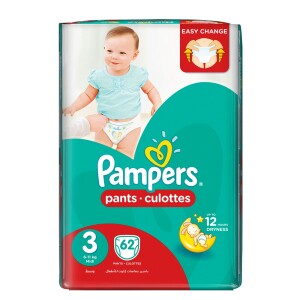 Pampers Pants Diapers Medium Size 3 (62 Pcs)