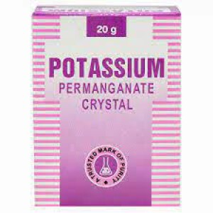 Potassium permanganate crystal